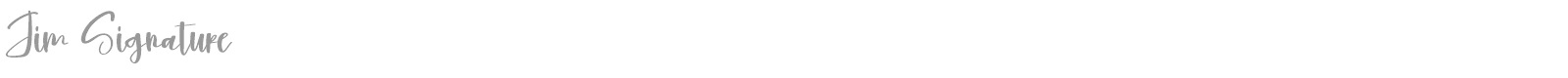 Jim Signature font preview